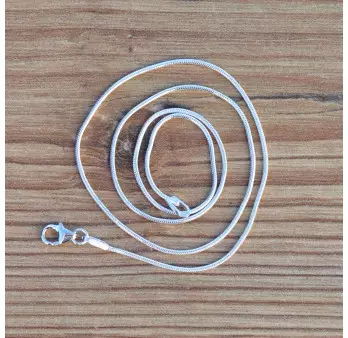Chaîne maille serpent en argent 1,5mm 51cm