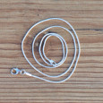 Chaîne maille serpent en argent 1,5mm 51cm