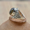 Bague ethnique en argent et pierre naturelle Labradorite