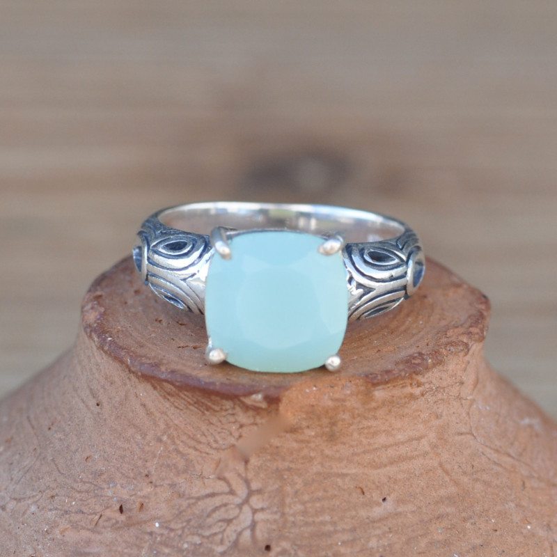 Bague Ancienne en Argent et Quartz