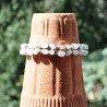 Bracelet argent 2 rangs 42 pierres de lune