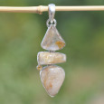 NEW ! Gros pendentif argent 4 pierres QUARTZ RUTILE et CITRINE (jaune) NEW ! Gros pendentif argent 4 pierres QUARTZ RUTILE et CITRINE (jaune)