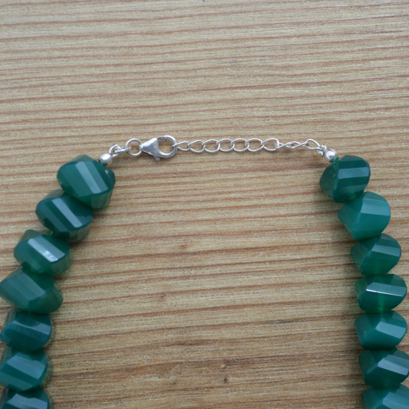 Collier - Agate vert d'eau - LNK