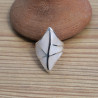 NEW ! Bague pointes en argent et Nacre blanche (blanc)