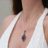 Pendentif Nepali Corail rouge et Lapis lazuli