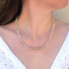 Collier en pierres naturelles Prasiolite (Améthyste verte) - Mysore bijoux