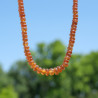 Collier pierres cascade en Grenat Hessonite