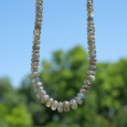 Collier pierres cascade en Labradorite