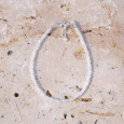 Bracelet fin pierres en Pierre de lune et fermoir argent