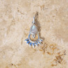 Petit pendentif bohème argent et Pierre de lune