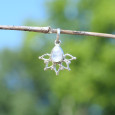 Petit pendentif fin ajouré argent Pierre de lune Petit pendentif fin ajouré argent Pierre de lune