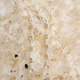 Longues boucles d'oreilles en argent et 5 pierres naturelles Citrine
