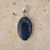 Pendentif ovale en argent et pierre Labradorite