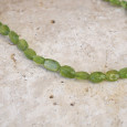 Collier pierres naturelles galets en Péridot