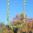 Collier pierres naturelles galets en Péridot
