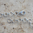Collier souple en argent et 15 pierres griffées Pierre de lune