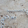 Collier plastron argent 30 pierres Cinabre Grenat et Pierre de lune Collier plastron argent 30 pierres Cinabre Grenat et Pierre de lune