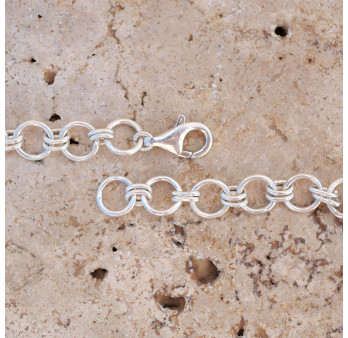 Collier plastron argent 55 pierres Labradorite Apatite Topaze