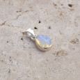 Pendentif goutte en Opale d'Ethiopie et argent