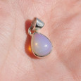 Pendentif goutte en Opale d'Ethiopie et argent