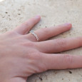 Bague fine argent ajourée pierre griffée Labradorite T52/53/55/57/60