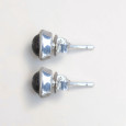 Petites boucles d'oreilles à clous en argent pierre Oeil de tigre
