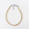 Bracelet fin pierres Citrine facettées fermoir argent