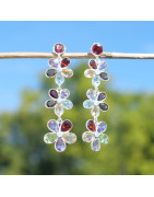 Collection Floral - Bijoux Argent 925 & pierres Gravures Florales